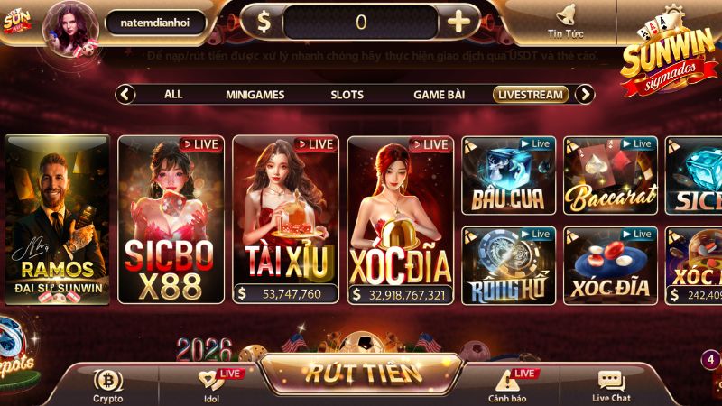 Hướng dẫn luật chơi Baccarat Roulette Tài Xỉu tại casino Sunwin