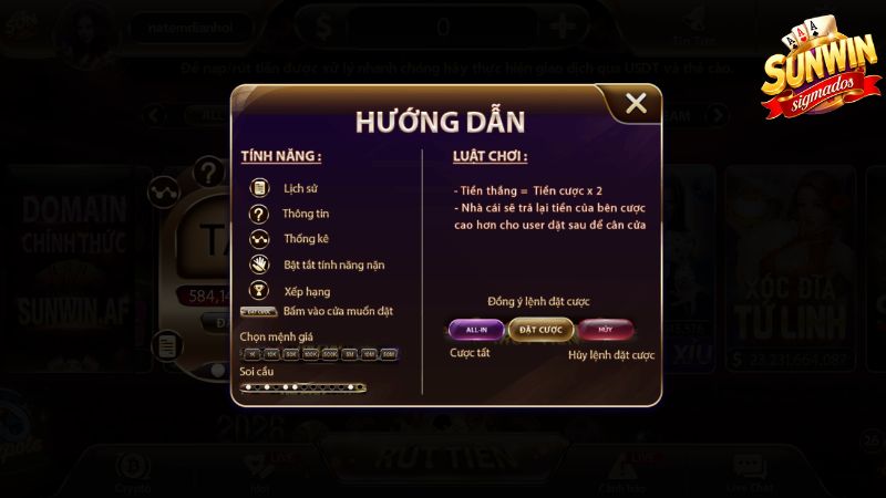 Luật Chơi Tài Xỉu Sunwin Chi Tiết Từ A Đến Z